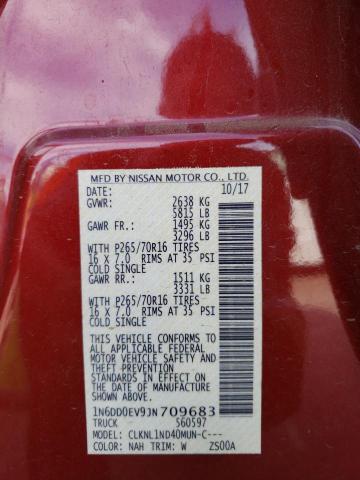 1N6DD0EV9JN709683 Nissan FRONTIER S