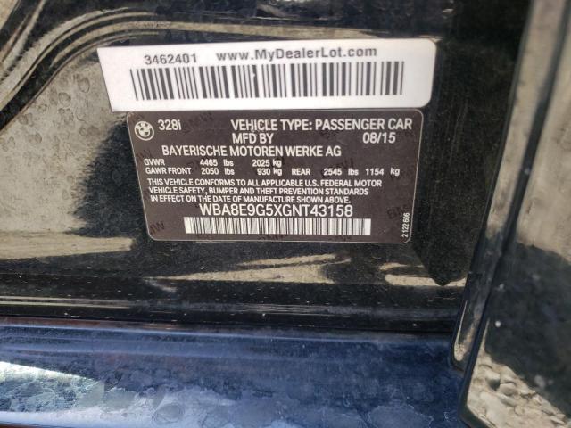 WBA8E9G5XGNT43158 BMW 328 I Sulev