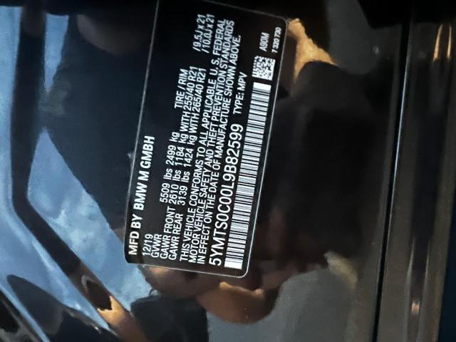 2020 BMW X3 M COMPE 5YMTS0C00L9B82599