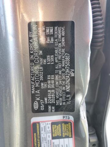 KNDJN2A23H7503817 KIA Soul