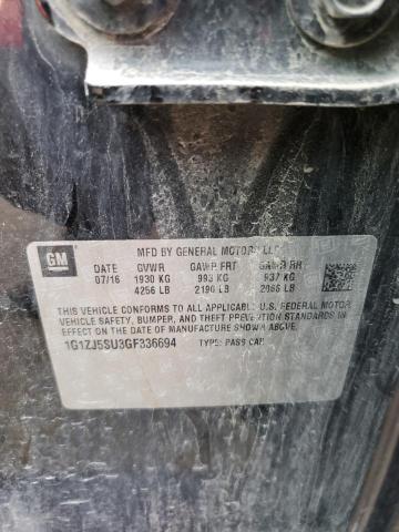 2016 CHEVROLET MALIBU HYB - 1G1ZJ5SU3GF336694