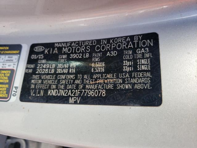 KNDJN2A21F7796078 KIA Soul