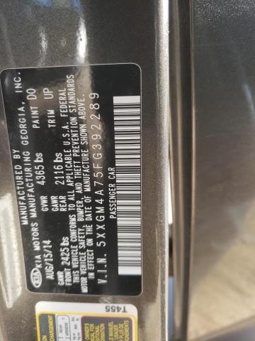 5XXGM4A75FG392289 KIA Optima Lx