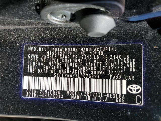 5YFEPRAE3LP076824 Toyota COROLLA LE