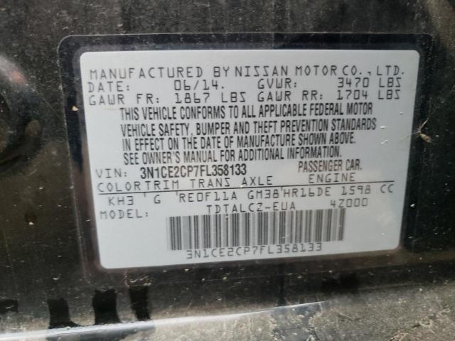 3N1CE2CP7FL358133 Nissan Versa Note S