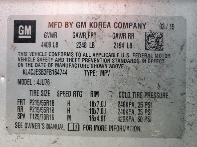 KL4CJESB3FB164744 Buick Encore
