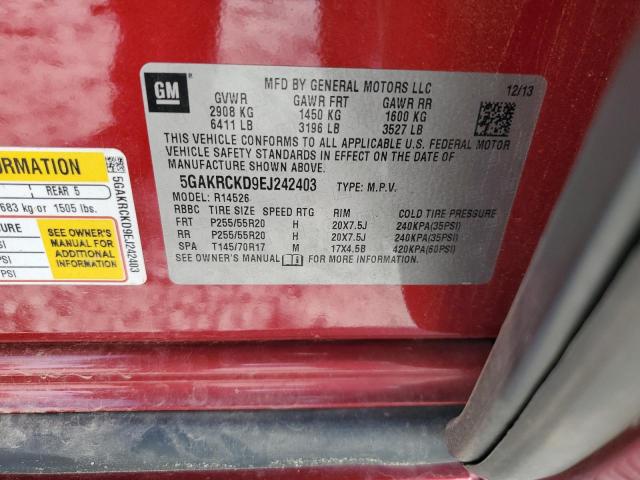 5GAKRCKD9EJ242403 Buick Enclave