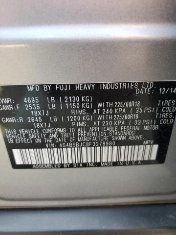 4S4BSBJC8F3278980 Subaru Outback 2.5i Limited