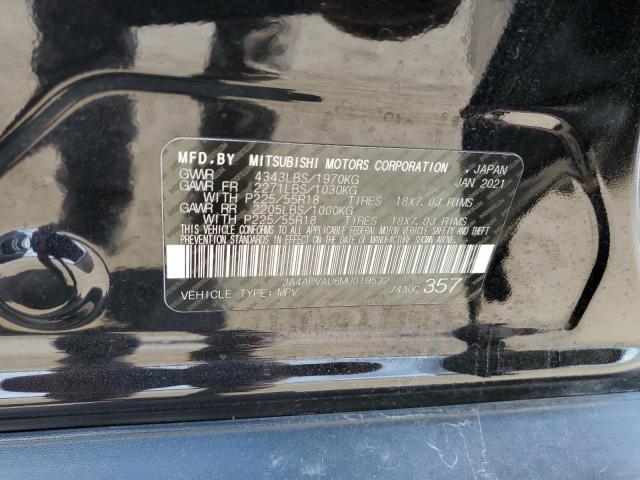 2021 MITSUBISHI OUTLANDER - JA4APVAU6MU019532