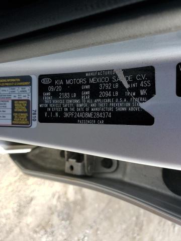 3KPF24AD8ME284374 KIA FORTE FE