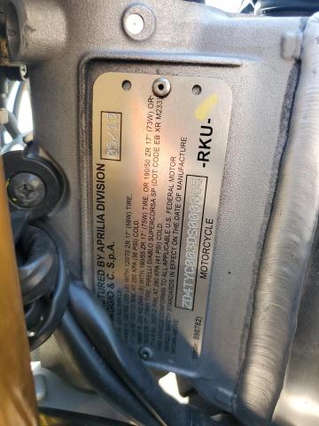 2013 APRILIA TUONO VR4 ZD4TYC003DS000855