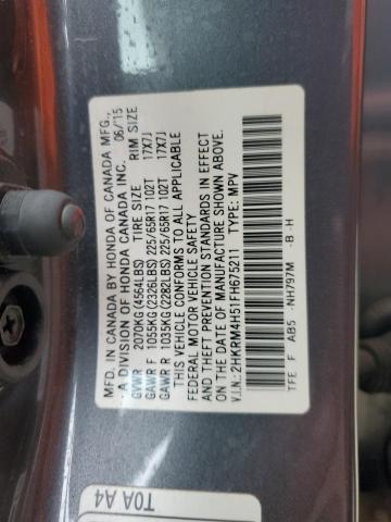 2HKRM4H51FH675211 Honda CR-V EX