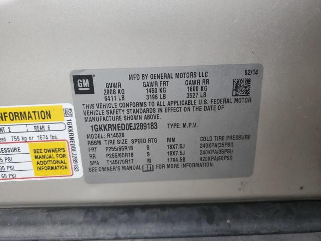 1GKKRNED0EJ289183 GMC ACADIA SLE