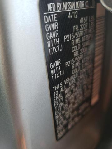 2012 Nissan Juke Sl VIN: JN8AF5MV7CT121007 Lot: 43438687