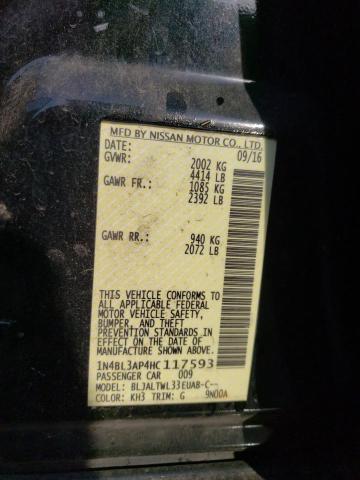 1N4BL3AP4HC117593 Nissan Altima 3.5sl