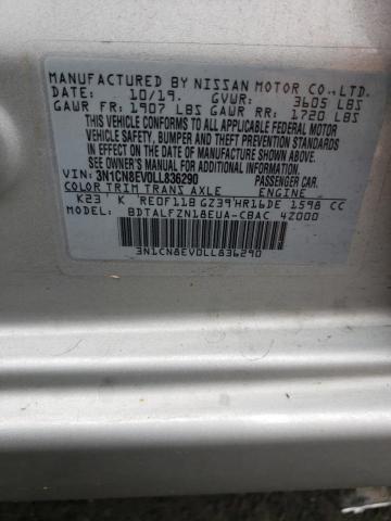 2020 NISSAN VERSA SV - 3N1CN8EV0LL836290