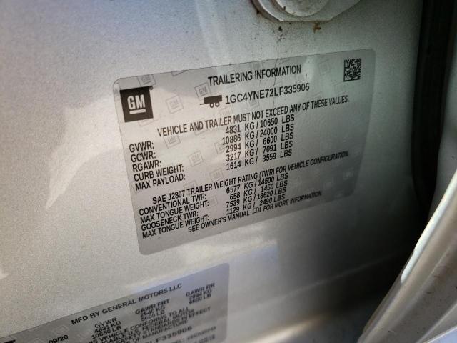2020 CHEVROLET SILVERADO - 1GC4YNE72LF335906