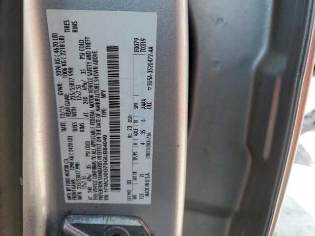 1FMCU0G70GUB84049 Ford ESCAPE SE