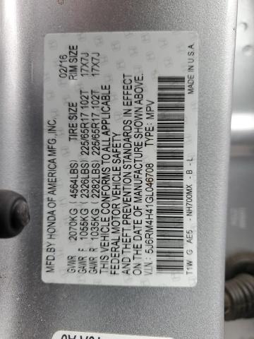 5J6RM4H41GL046708 Honda CR-V SE