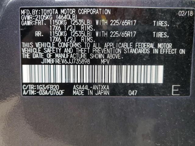 2018 TOYOTA RAV4 LE - JTMBFREV6JJ735898
