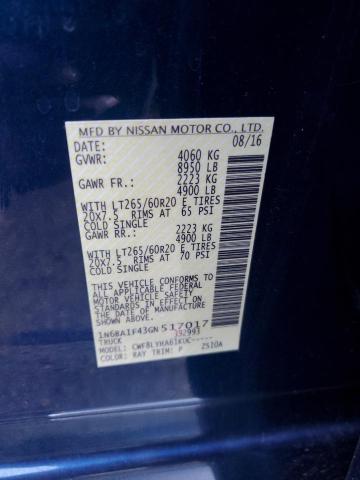1N6BA1F43GN517017 Nissan Titan Xd Sl