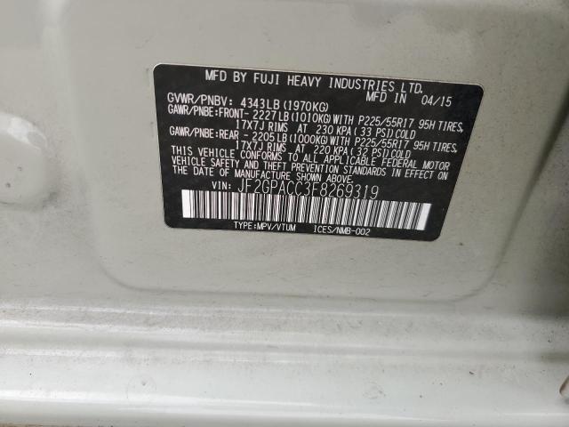 JF2GPACC3F8269319 Subaru Xv Crosstrek 2.0 Premium