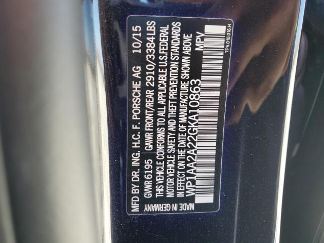 WP1AA2A22GKA10863 Porsche Cayenne