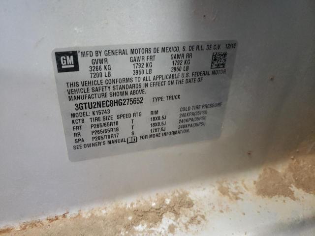3GTU2NEC8HG275652 GMC Sierra K1500 Slt