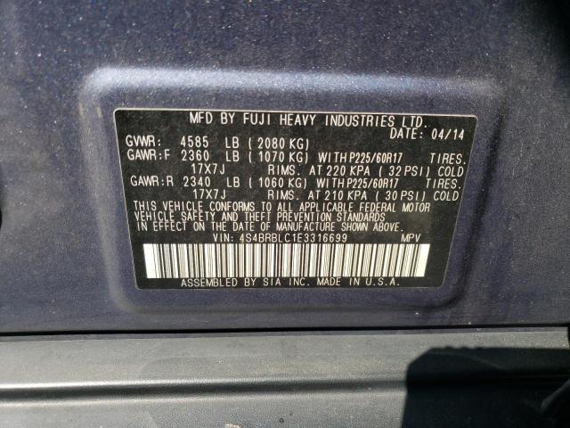 4S4BRBLC1E3316699 Subaru Outback 2.5i Limited