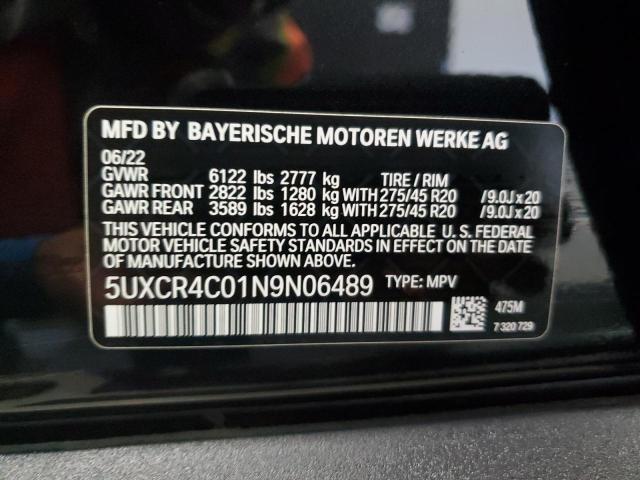 5UXCR4C01N9N06489 BMW X5 SDRIVE 13