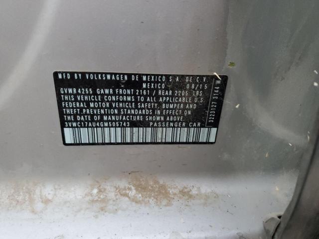 2016 VOLKSWAGEN GOLF SPORT - 3VWC17AU4GM505743