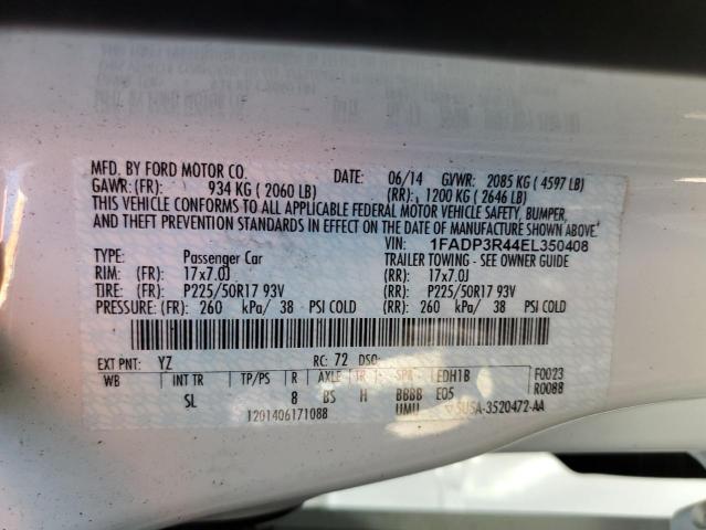 1FADP3R44EL350408 Ford FOCUS BEV