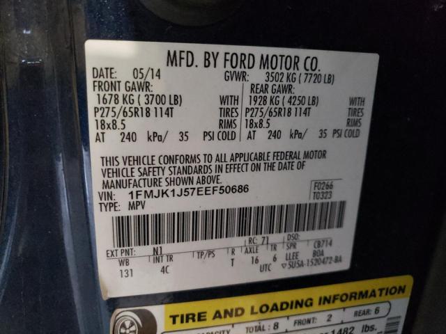 1FMJK1J57EEF50686 Ford Expedition El Xlt