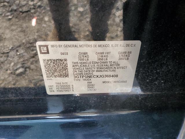 3GTP1NECXJG369408 GMC Sierra C1500 Slt