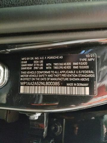 VIN WP1AA2A52NLB00385 2022 Porsche Macan no.14