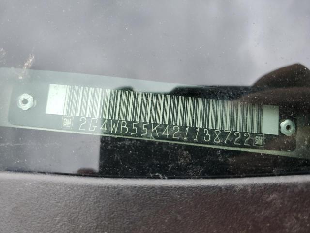 2002 Buick Regal Ls VIN: 2G4WB55K421138722 Lot: 66003213