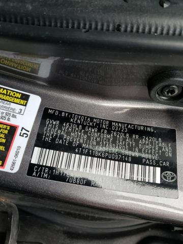 2023 TOYOTA CAMRY XLE - 4T1F11BK6PU097148