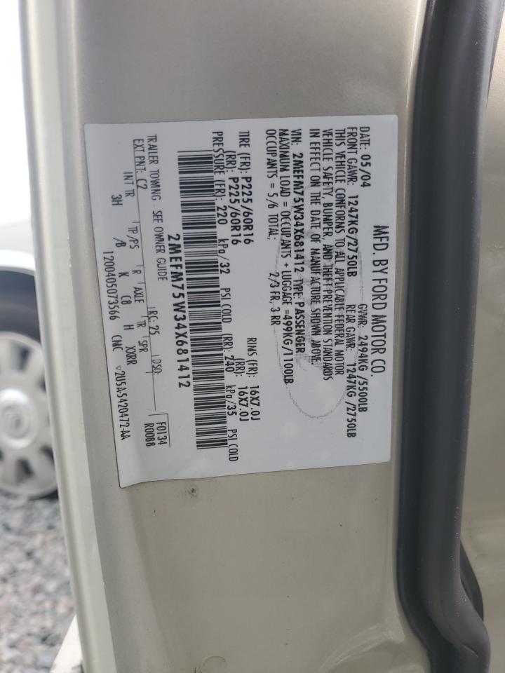 Lot #3291221958 2004 MERCURY GRAND MARQ