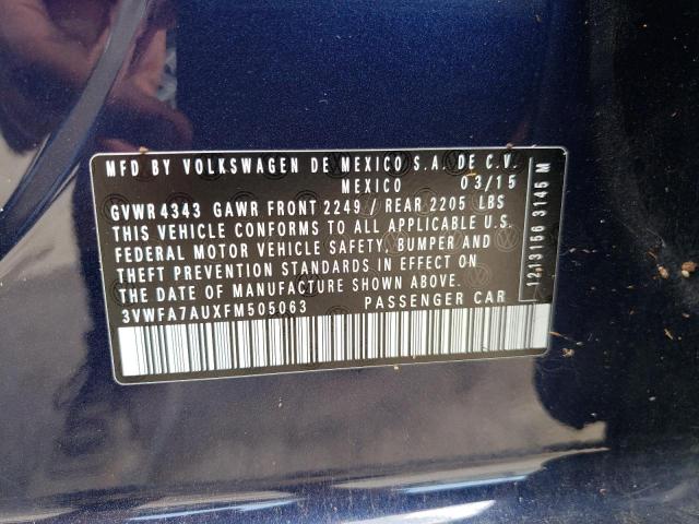 2015 VOLKSWAGEN GOLF SPORT - 3VWFA7AUXFM505063