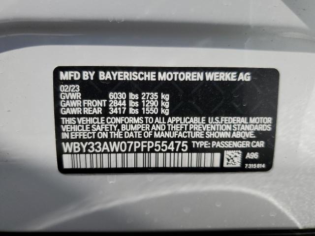 2023 BMW I4 M50 WBY33AW07PFP55475