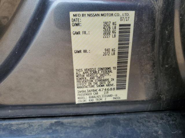 1N4AL3AP8HC474688 Nissan ALTIMA 2.5