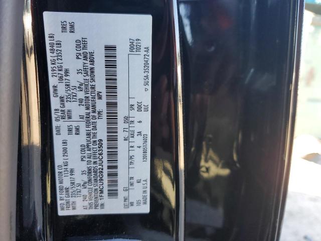 1FMCU9G92JUC63509 Ford ESCAPE SE