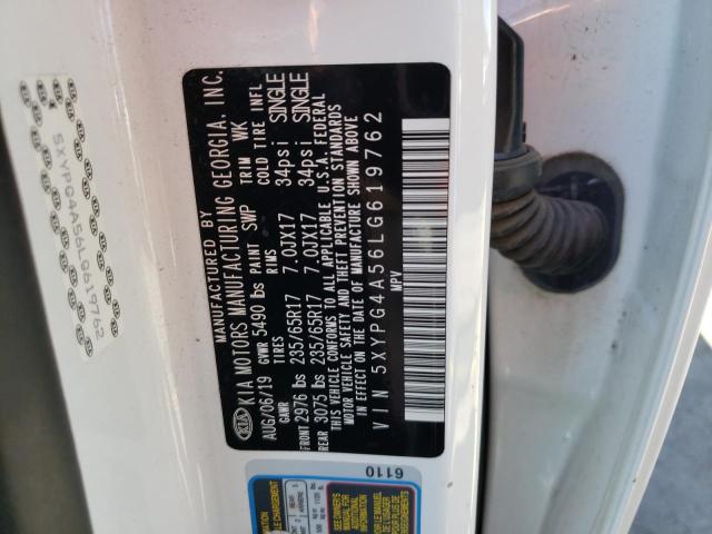 5XYPG4A56LG619762 KIA SORENTO S