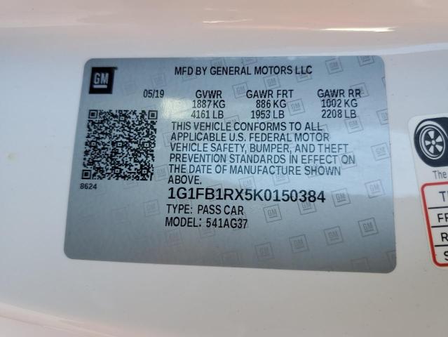 1G1FB1RX5K0150384 Chevrolet Camaro LS 12