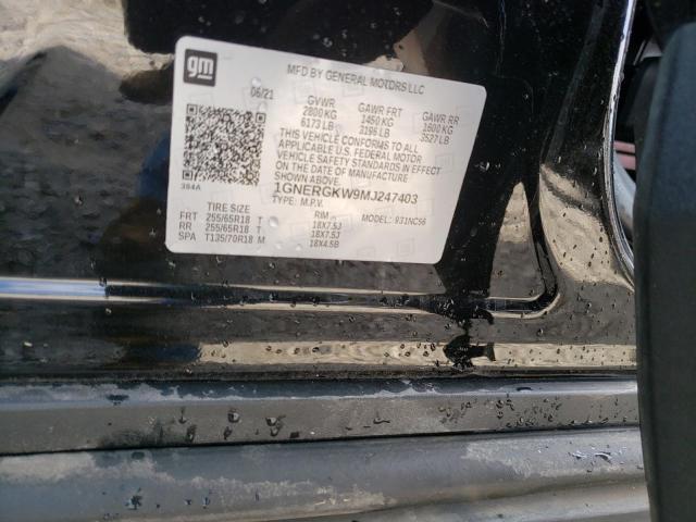2021 CHEVROLET TRAVERSE L - 1GNERGKW9MJ247403