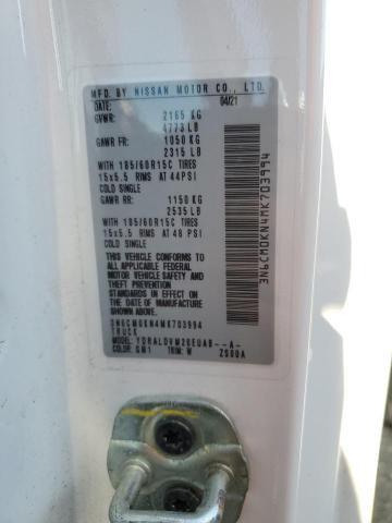 3N6CM0KN4MK703994 Nissan NV200 2.5S