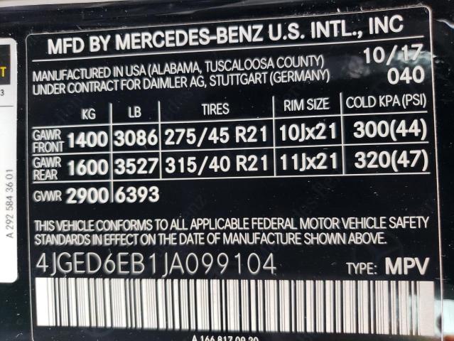 4JGED6EB1JA099104 Mercedes-Benz Gle Coupe 43 Amg