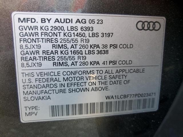 WA1LCBF77PD023471 2023 AUDI Q7, photo no. 13