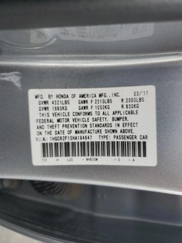 1HGCR2F15HA184647 Honda Accord Sport Special Edition