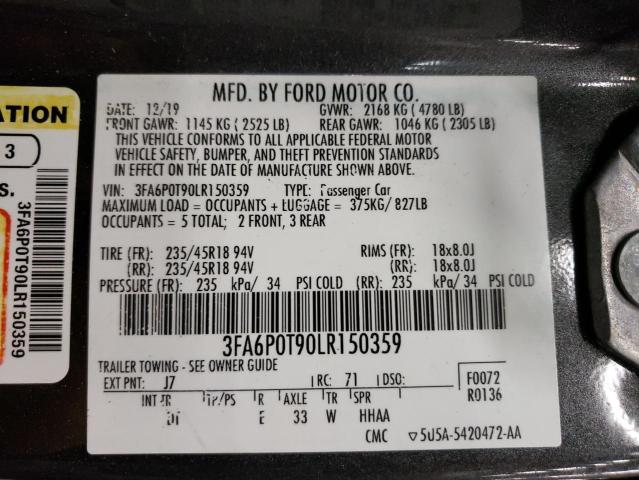 3FA6P0T90LR150359 Ford Fusion  12